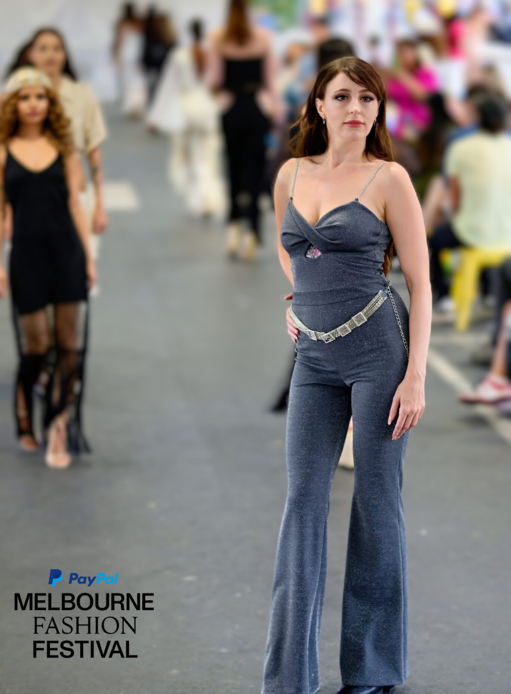 Metallic Glam Night Jumpsuit (Sample Sale)