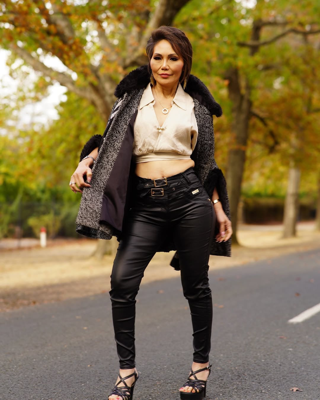 Faux Leather Push Up Belts