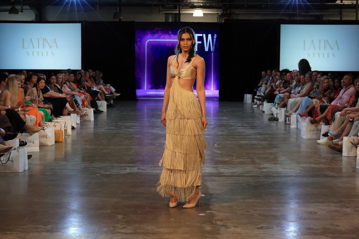 Fringed Luxe Maxi Dress