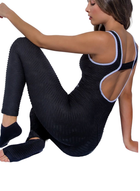 Classic Textured Jumpsuit