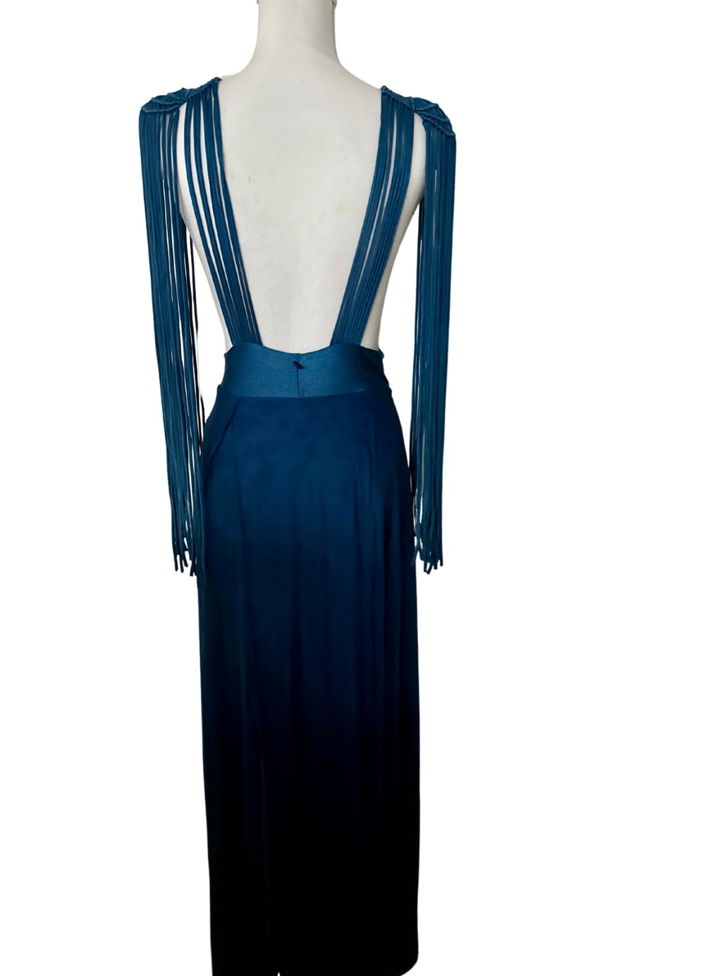 Aurora Elegance Fringe Gown