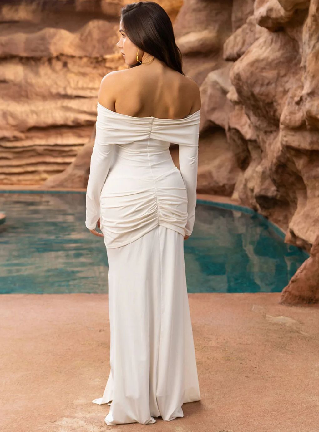 Serenity Off-Shoulder Maxi Dress