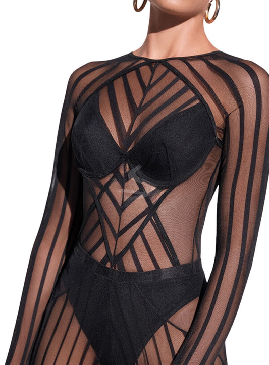 Oculus Tulle Bodysuit