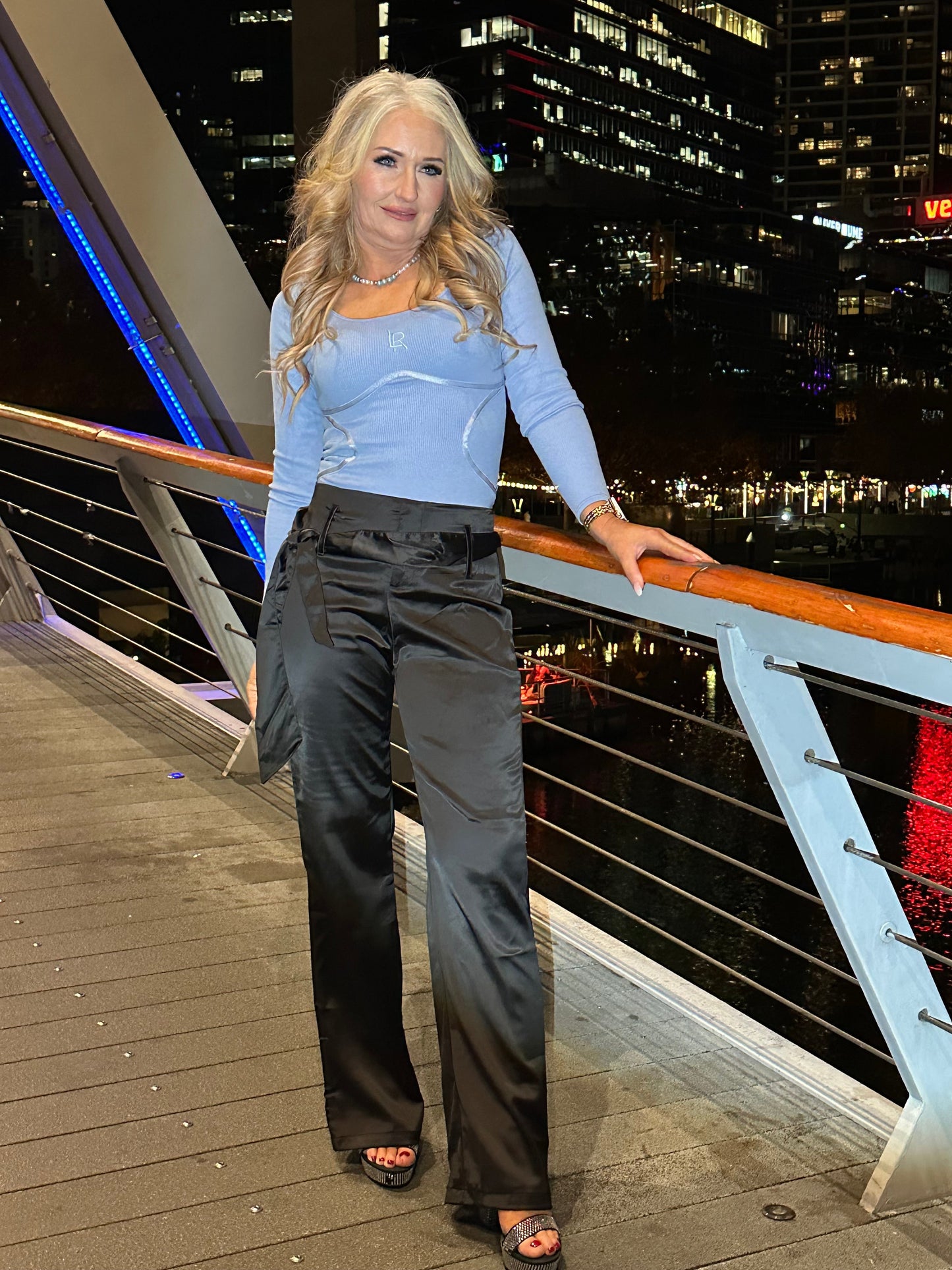 Luxe Shaper Silk Trousers