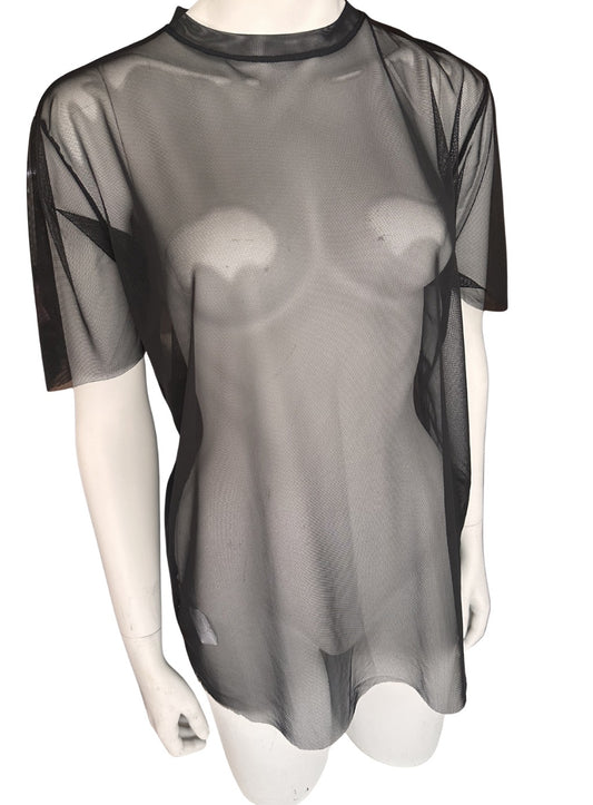 MESH SHORT-SLEEVE TOP VIBRANCE