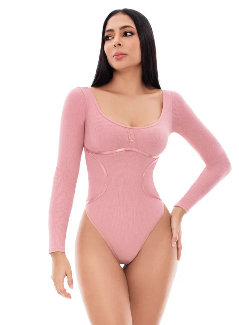 Violet Ribbed Bodysuit