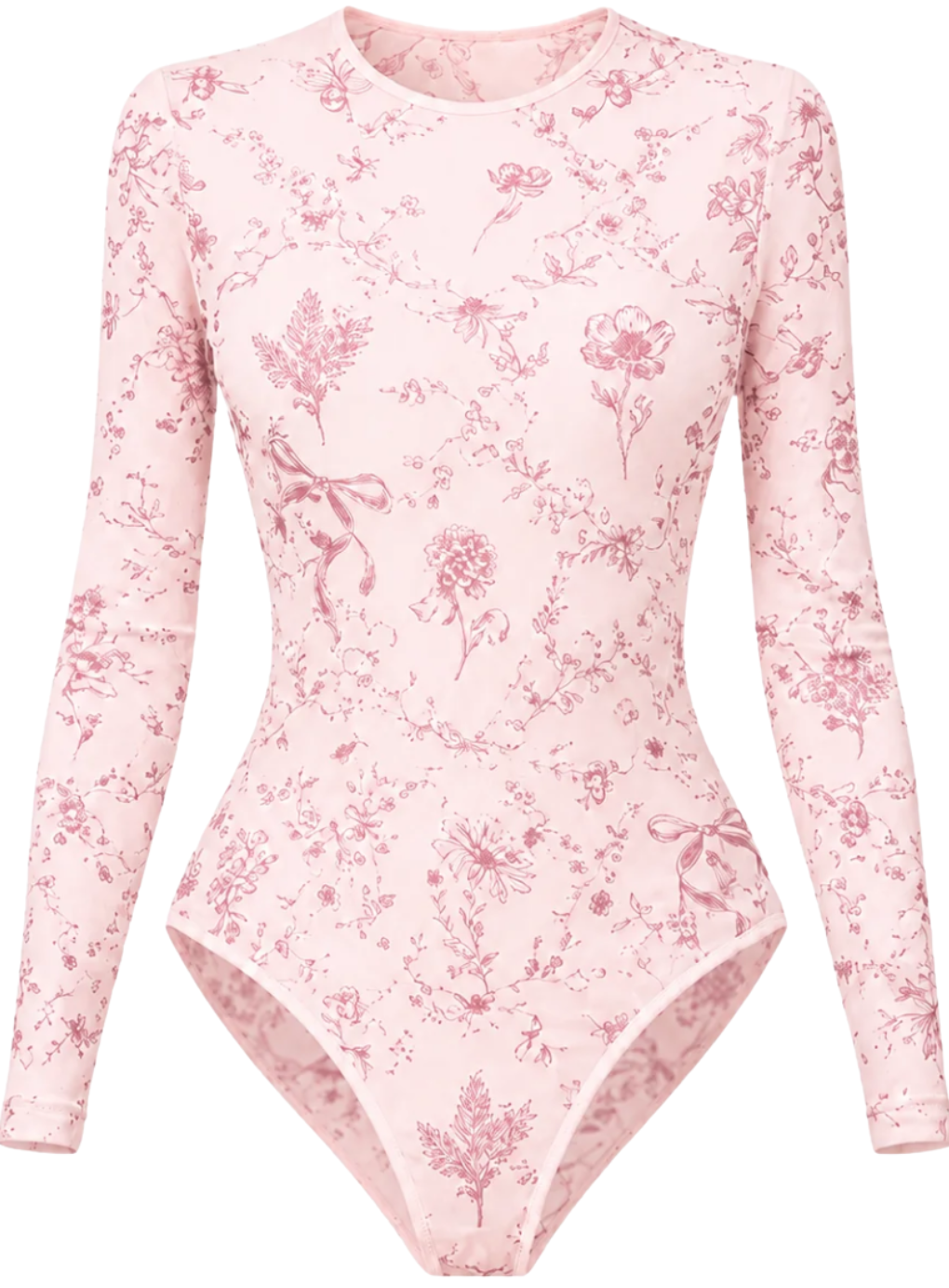Amelie Floral LS Tull Bodysuit