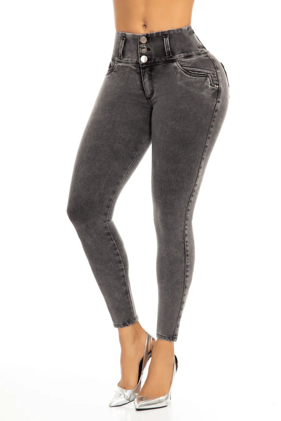 Charcoal Push Up Denim