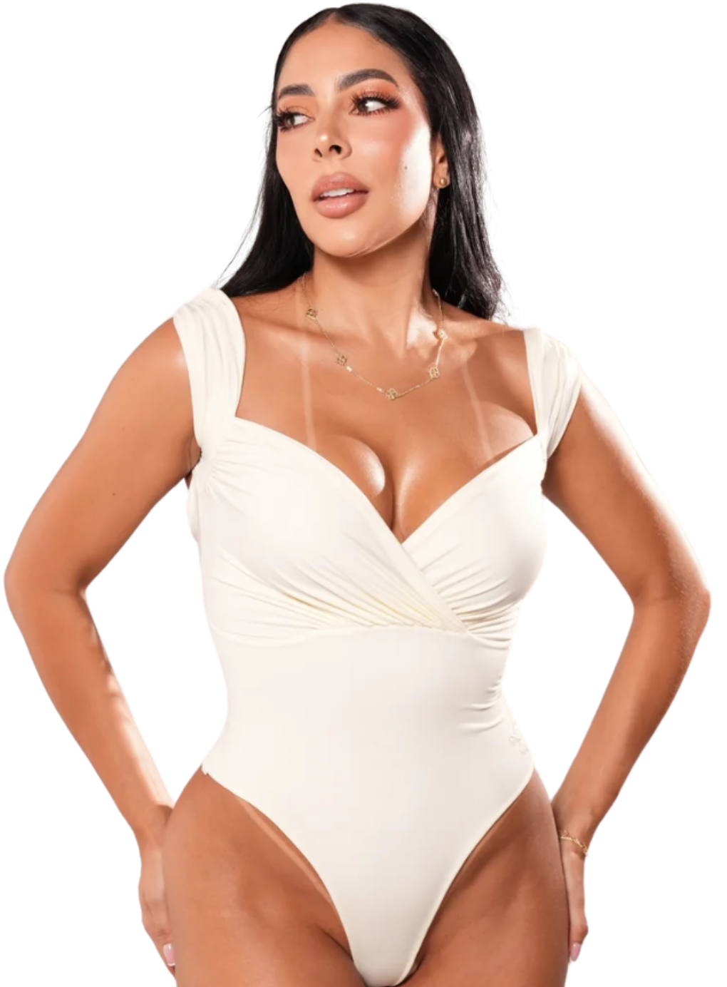 Camelia Draped Bodysuit