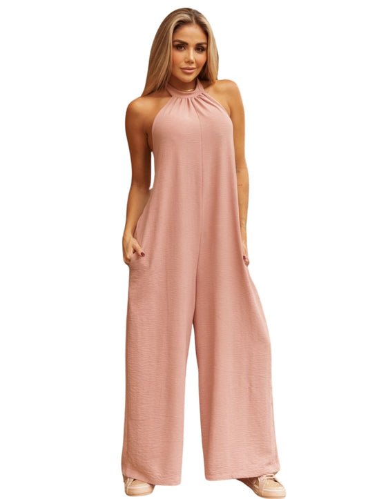 Casual High Neck Jumpsuit