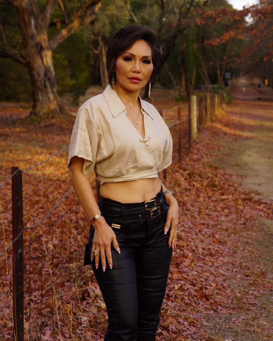 Faux Leather Push Up Belts