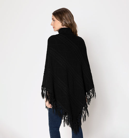 Long Knitted Poncho
