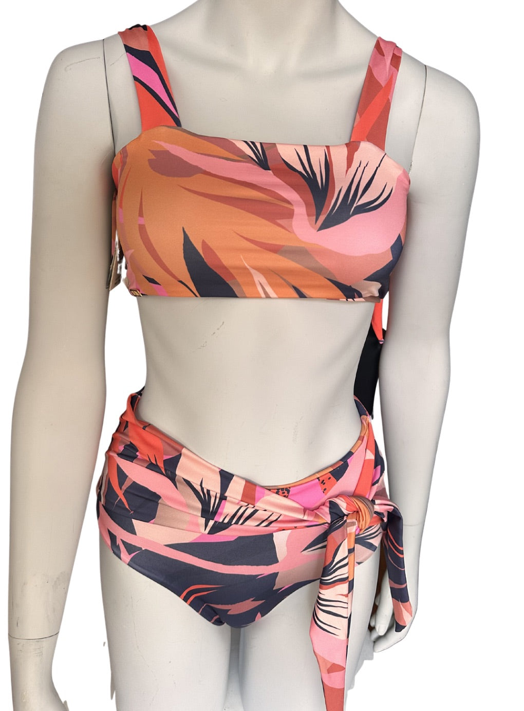 Tropical Orange Bikini Set