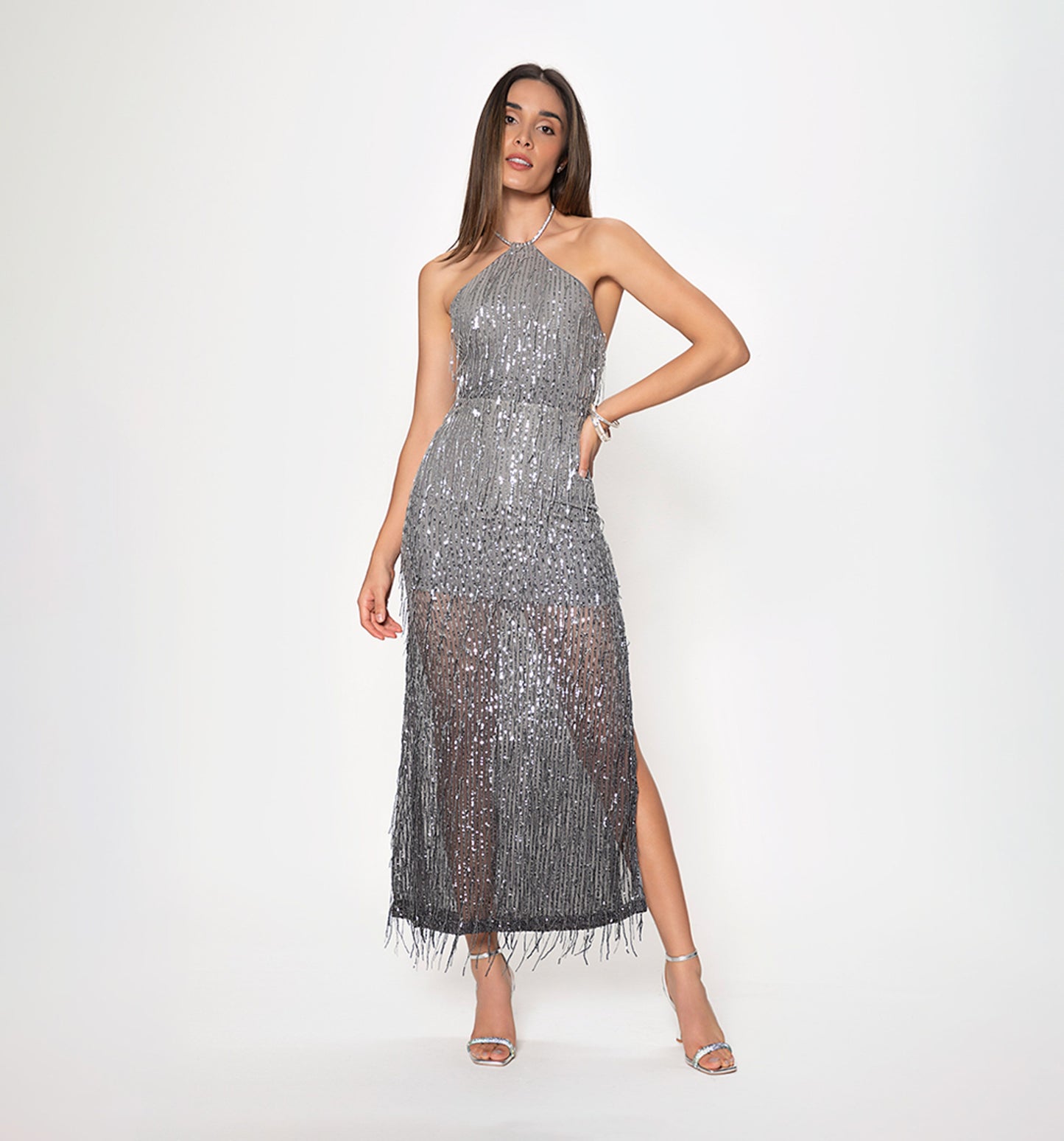 Starlight Sheer Gala Gown