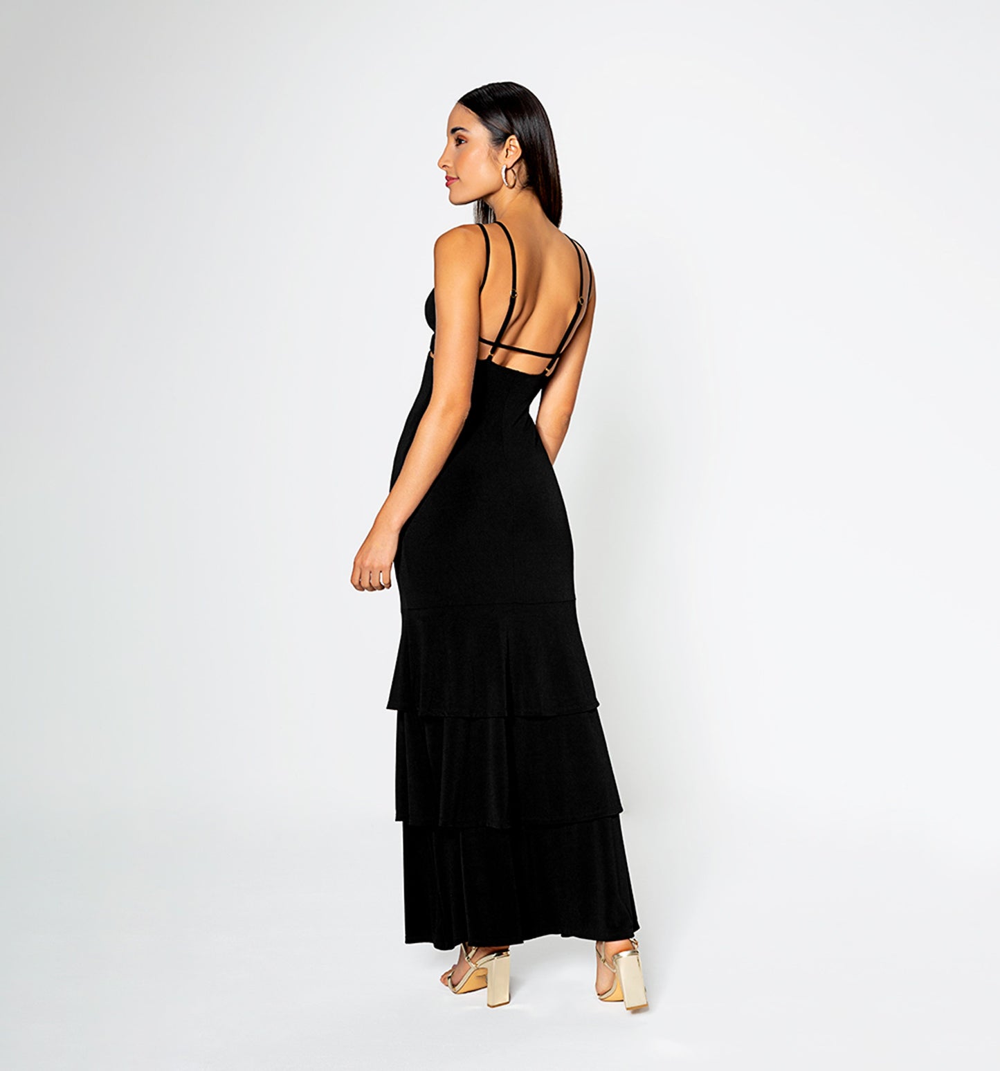 Flamenco Flare Tiered Maxi Dress