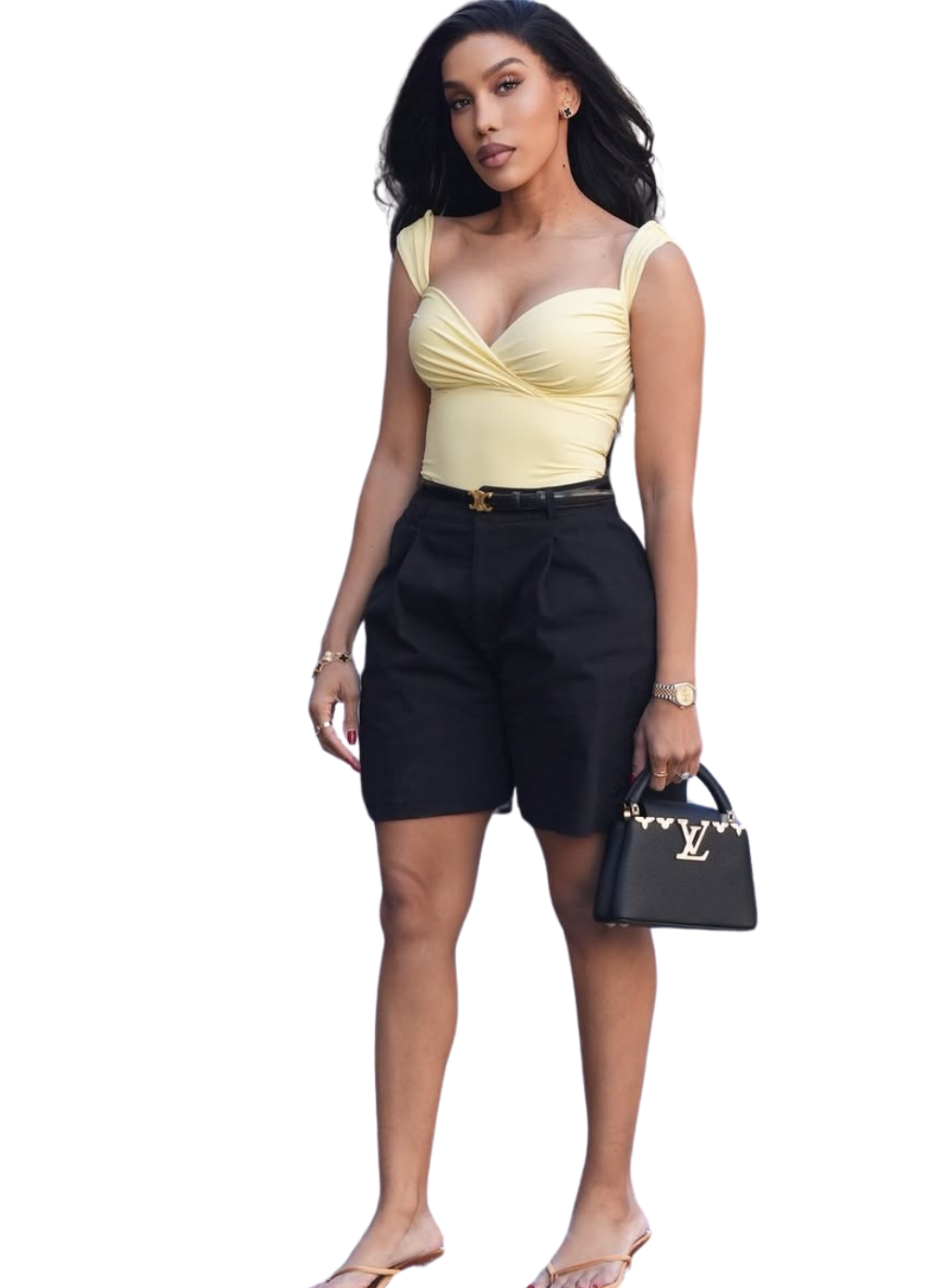 Camelia Draped Bodysuit
