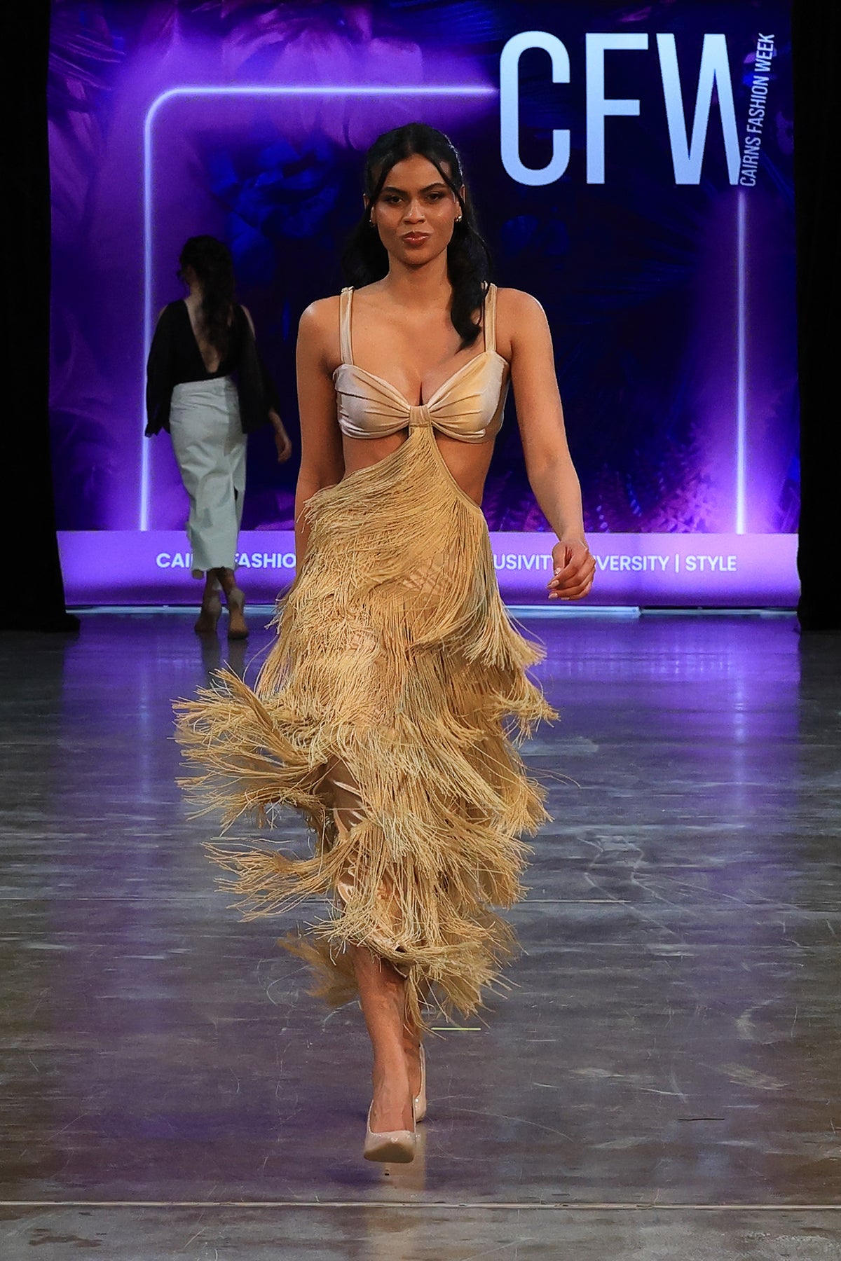 Fringed Luxe Maxi Dress