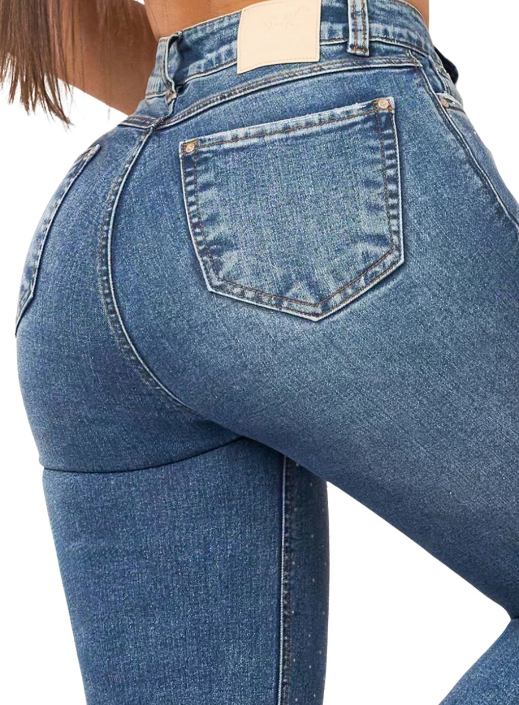 Nova Rhinestone Straight Jeans