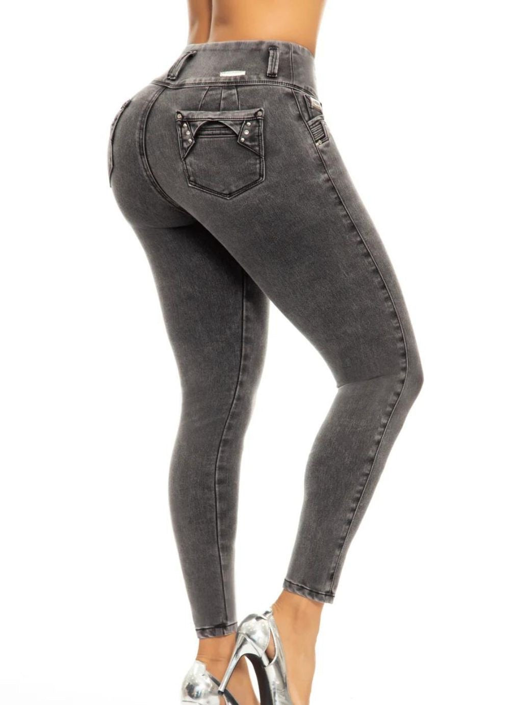 Charcoal Push Up Denim