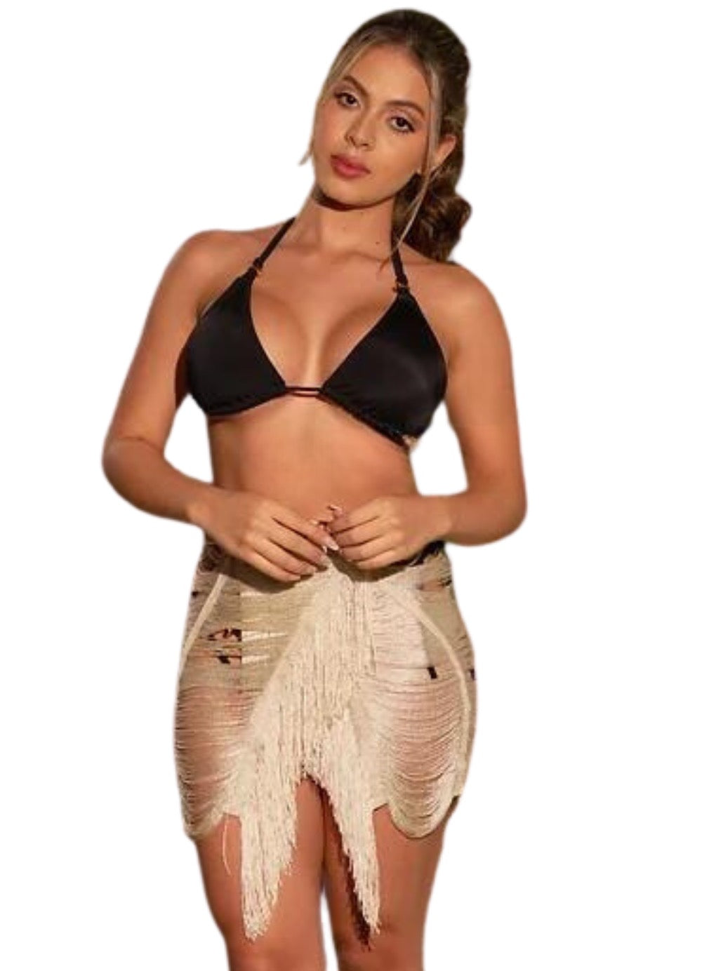 Frayed Beach Skirt