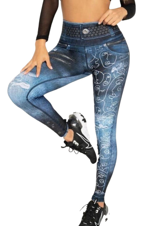 Denim Look Leggings