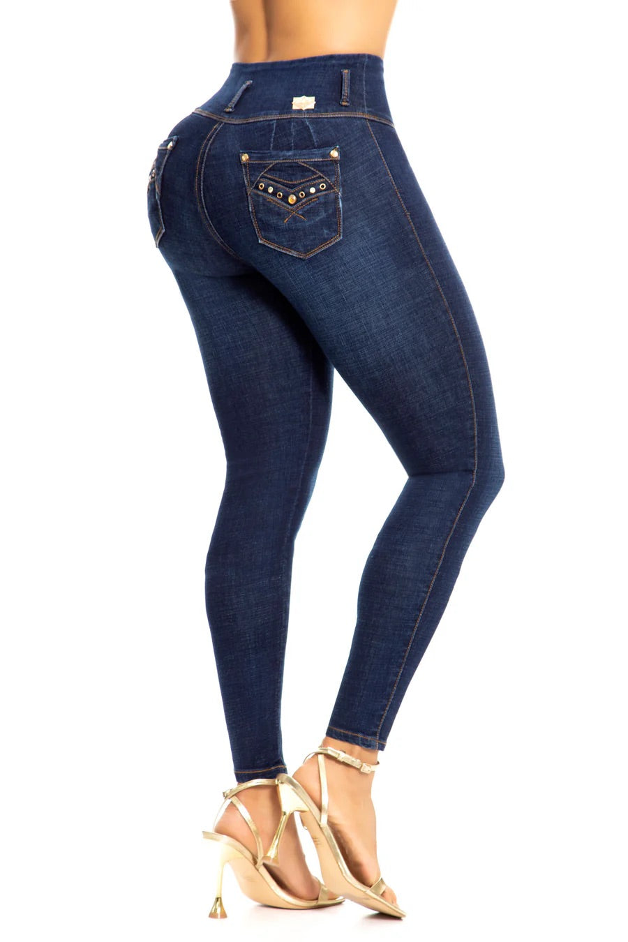 Push up High-Waisted Zipped Denim II