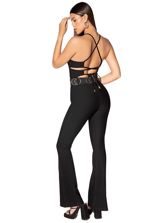 Belted Gala Jumpsuit