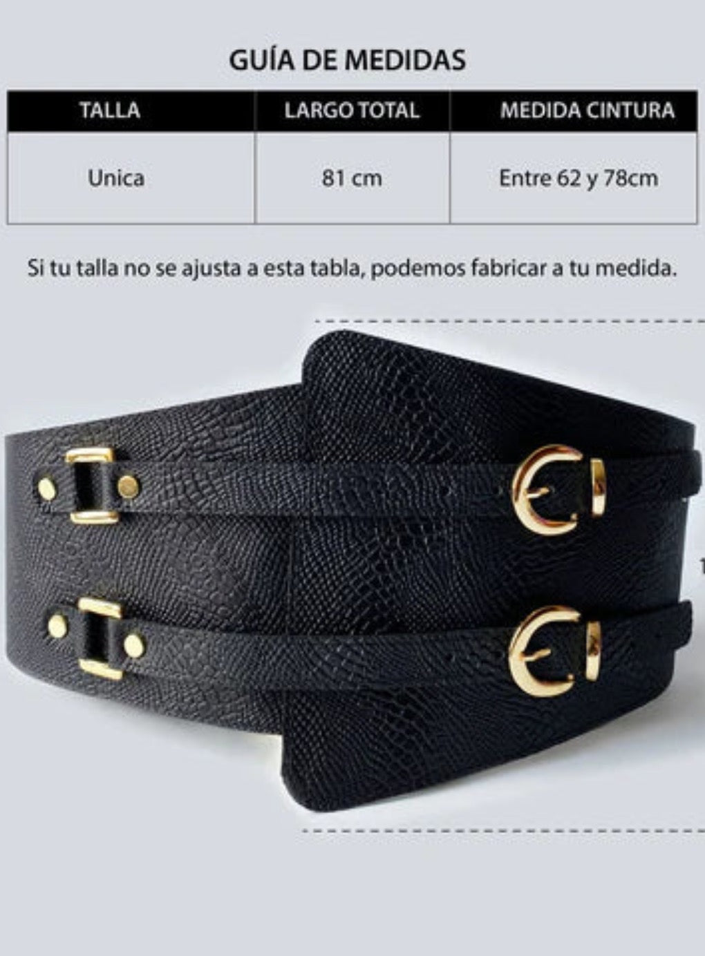 Malaga Wide Leather Belt