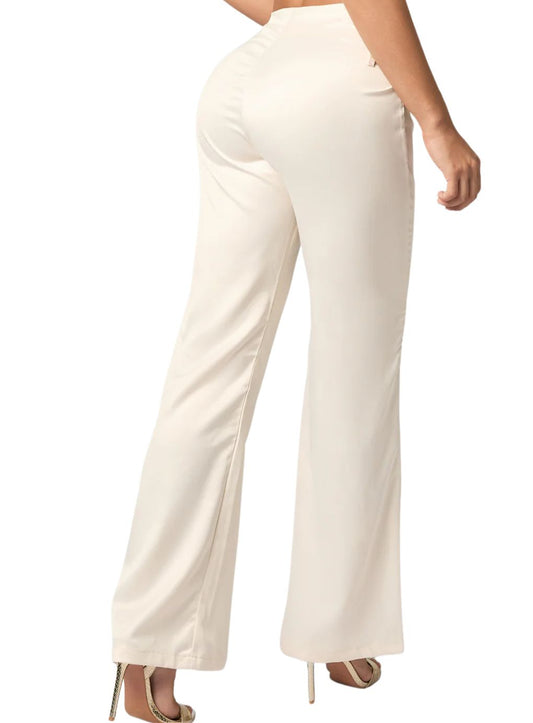 Luxe Shaper Silk Trousers