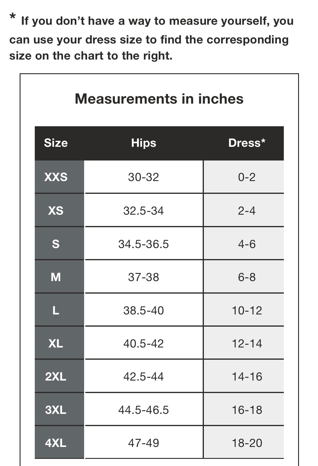 size chart Comfy supportive maternity legging