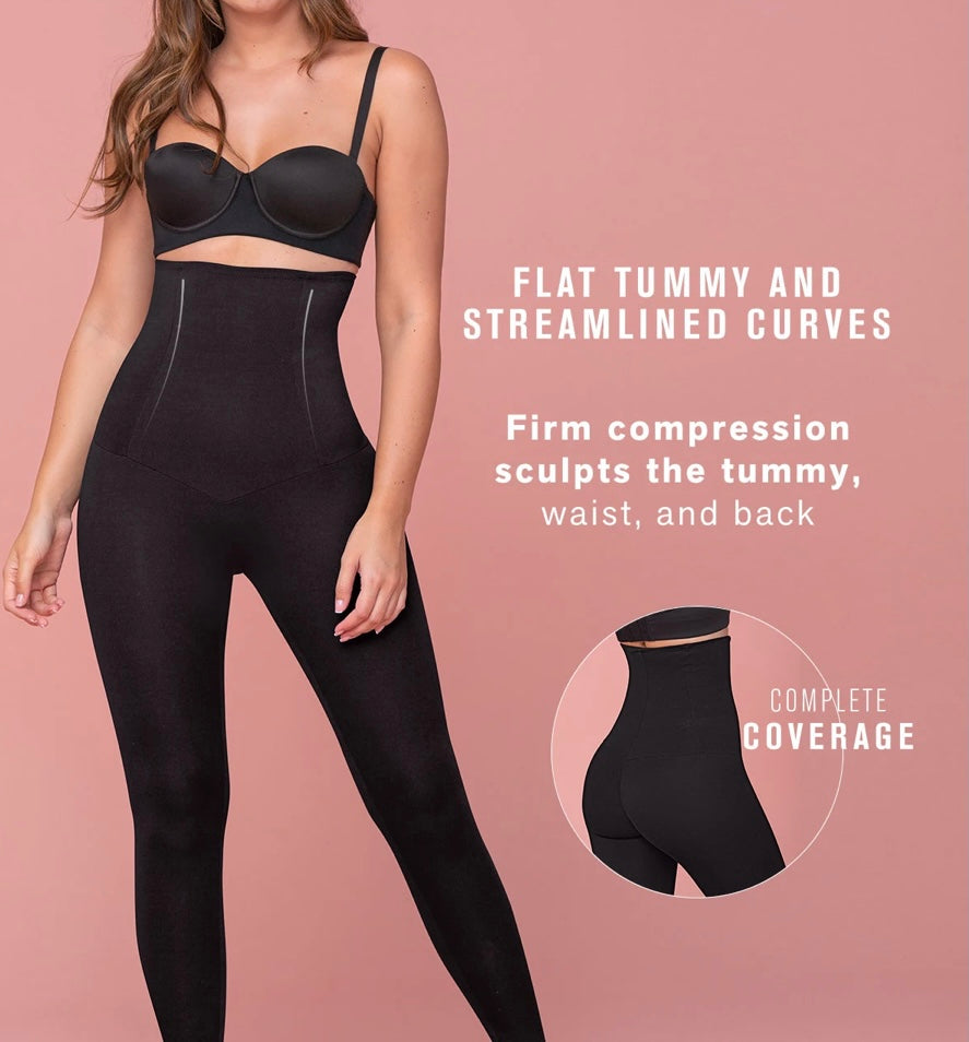 LEONISA High Waist Firm Control Compression Legging - [latinastylesau]