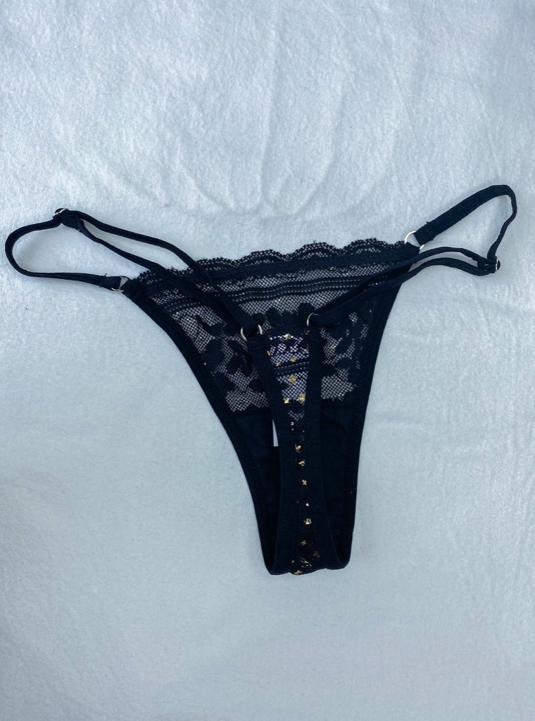 Buy Victoria's Secret Black Ivy Green Lace G String Knickers from Next  Luxembourg